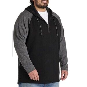 True Nation Men’s 1/4-Zip Colorblocked Hoodie 3XLT